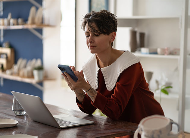 A CBD store owner using chargeback management services on a North POS system 