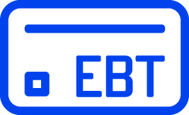 icon card with ebt letters